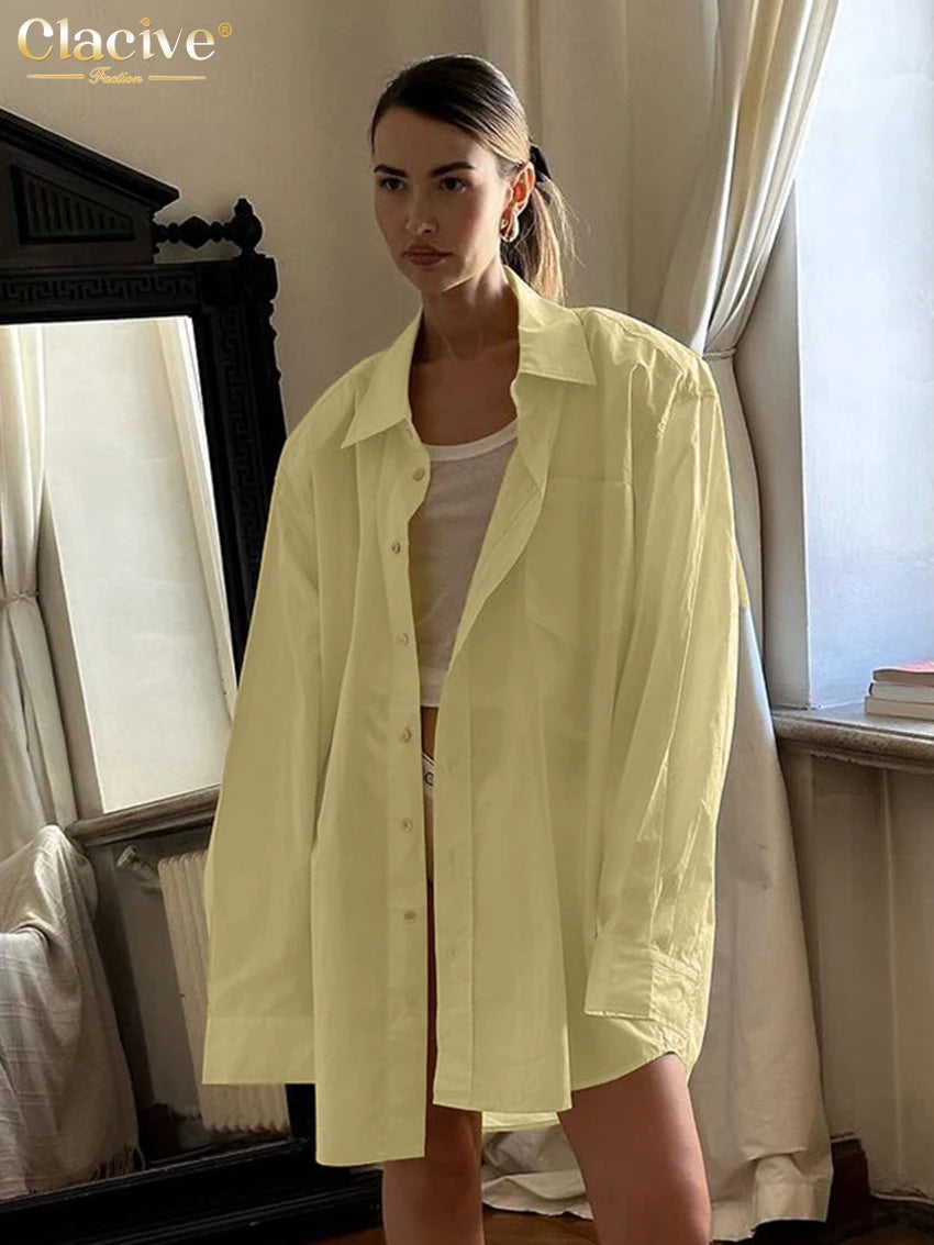 Yellow Cotton Women's Blouse